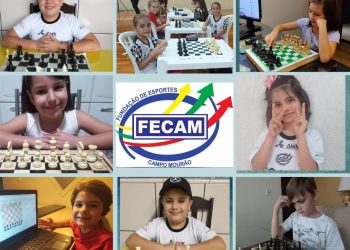 10 enxadristas mirins de Campo Mourão na final do Paranaense de Xadrez