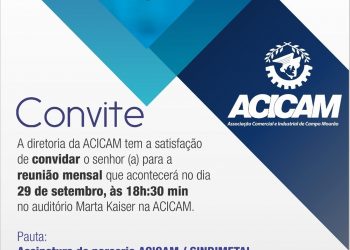 Acicam realiza reunião mensal nesta quarta-feira