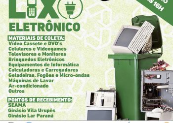 Recolhimento de lixo eletrônico e recebimento de doações nesta sexta-feira e sábado