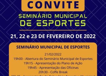 Campo Mourão abre Seminário Municipal de Esportes nesta segunda