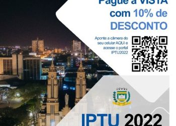 Boletos para pagamento do IPTU 2022 começam ser entregues nesta semana