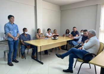 Engenheiro Beltrão: Douglas Fabrício visita empresas com prefeito Garbim, vice-prefeito Marcinho e vereador Gustavo
