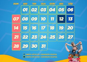 Comércio de Campo Mourão terá três dias com horário especial em agosto