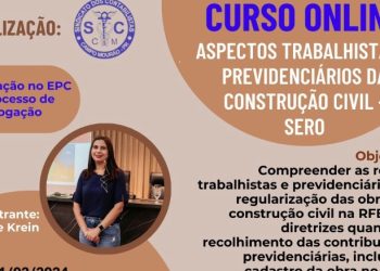 SinConCam: Aspectos trabalhistas e previdenciários da construção civil será tema de curso