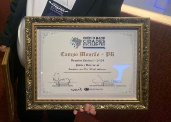 Campo Mourão ganha Prêmio Band Cidades Excelentes e fica entre as 3 do Estado com maior evolução da gestão