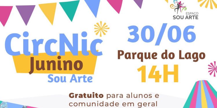 Gratuito: CircNic Junino, domingo a tarde, no Parque do Lago
