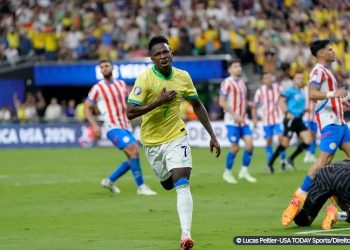 Vinicius Júnior brilha e Brasil derrota Paraguai na Copa América
