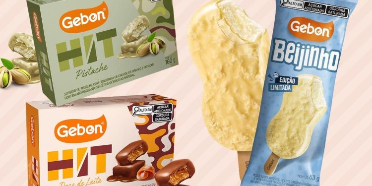 Gebon lança sorvetes de Doce de Leite Argentino, Pistache e Beijinho