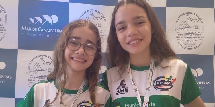 Irmãs Gêmeas de Campo Mourão participaram do Campeonato Mundial de Xadrez da Juventude em Florianópolis