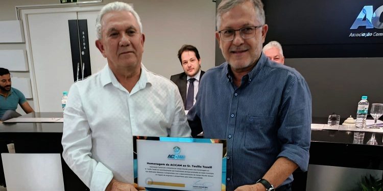 Reconhecimento: Acicam homenageou Tauillo Tezelli