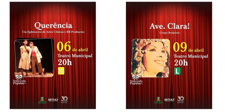 Temporada Popular de Teatro terá nove dias de espetáculos gratuitos em Campo Mourão