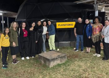 Cmeg/C. Mourão visitou o planetário da UTFPR