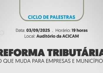 Ciclo de Palestras Acicam começa nesta quarta-feira