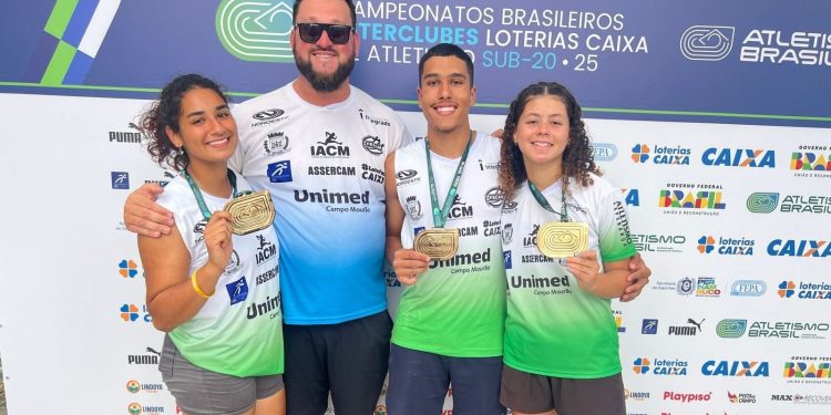 Atletismo mourãoense conquista três medalhas no Campeonato Brasileiro Sub-20 em Recife