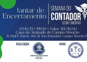 Jantar vai encerrar a Semana do Contador