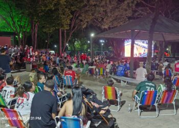 Prefeitura de Campo Mourão instala telão para transmissão da final da Série Ouro do Paranaense de Futsal