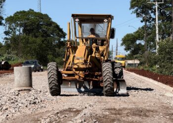 Prefeitura de Campo Mourão avança com obras de pavimentação na Região do Parque Industrial