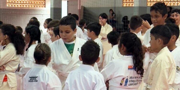 Festival Nota 10 celebra desempenho escolar e valores do karatê em Campo Mourão