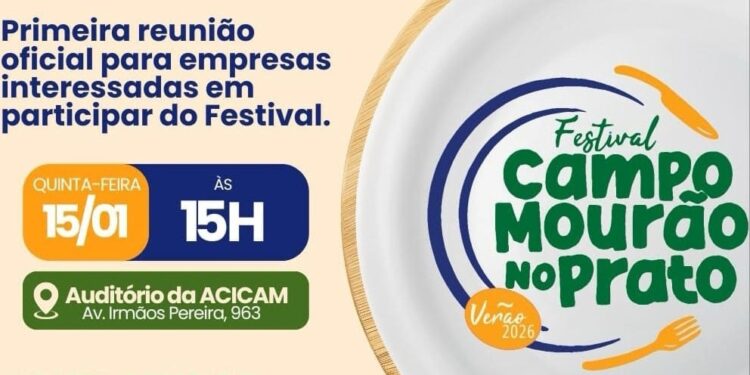 Festival: Acicam sedia reunião para o “Campo Mourão no Prato”