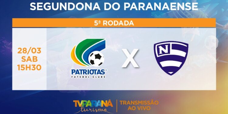 Patriotas x Nacional: TV Paraná Turismo transmite mais um jogo da Segundona neste sábado