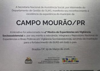 Assistência Social de Campo Mourão conquista reconhecimento nacional com experiência inovadora