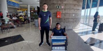 Atletas paradesportivos de Campo Mourão participam do Camping Escolar Paralímpico em São Paulo