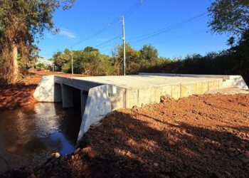 Prefeitura de Campo Mourão avança na construção da nova ponte que liga o Jardim Gutierrez aos Jardins Botânico e Araucária