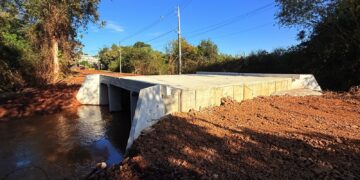 Prefeitura de Campo Mourão avança na construção da nova ponte que liga o Jardim Gutierrez aos Jardins Botânico e Araucária