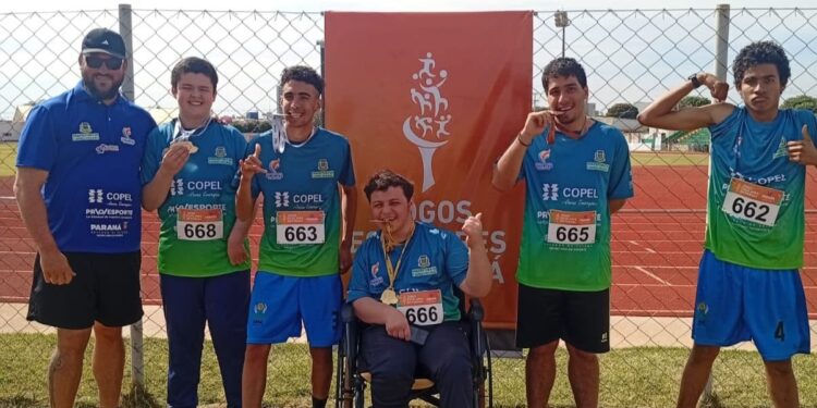 Campo Mourão conquista vice-campeonato geral masculino no Atletismo Paradesportivo dos 72º Jogos Escolares do Paraná