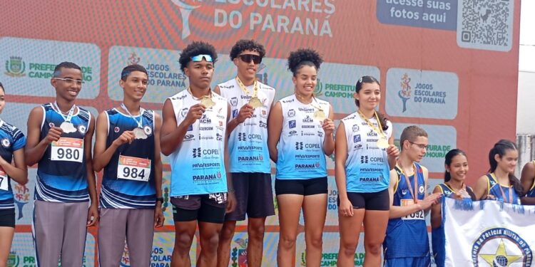 Atletismo de Campo Mourão conquista títulos gerais masculino e feminino nos 76º Jogos Escolares do Paraná
