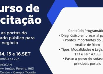 Acicam abre inscrições para curso gratuito de licitações