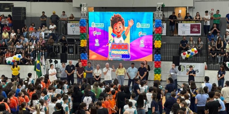 Cerimônia marca abertura da 22ª edição dos Jogos Primários de Campo Mourão
