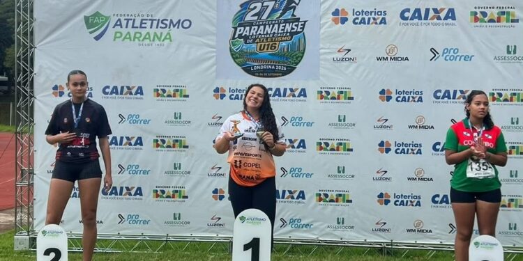 Atletismo de Campo Mourão conquista bons resultados no Campeonato Paranaense Sub-16